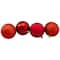 32ct. 3.25&#x22; 4-Finish Red Shatterproof Ball Ornaments